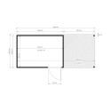 Bertilo Abris de jardin en bois Bois massif Gris 13.1m²