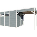 Bertilo Abris de jardin en bois Bois massif Gris 13.1m²