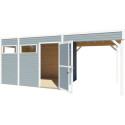 Bertilo Abris de jardin en bois Bois massif Gris 13.1m²