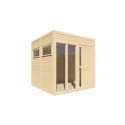 Bertilo Bureaux de jardin Bois massif Marron 5.3m²