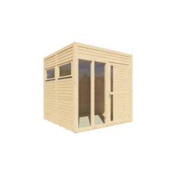 Bertilo Bureaux de jardin Bois massif Marron 5.3m²