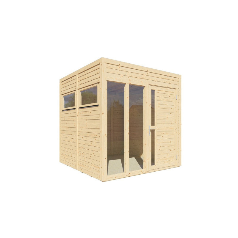Bertilo Bureaux de jardin Bois massif Marron 5.3m²
