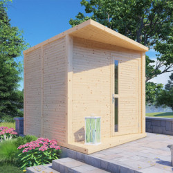 Bertilo Abris de jardin en bois Bois massif Marron 7m²