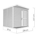 Bertilo Abris de jardin en bois Bois massif Marron 7m²