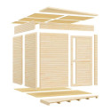 Bertilo Abris de jardin en bois Bois massif Marron 7m²