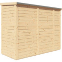 Bertilo Armoire de jardin Bois massif Marron 1.60m²