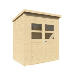 Bertilo Abris de jardin en bois Bois massif Marron 2.20m²