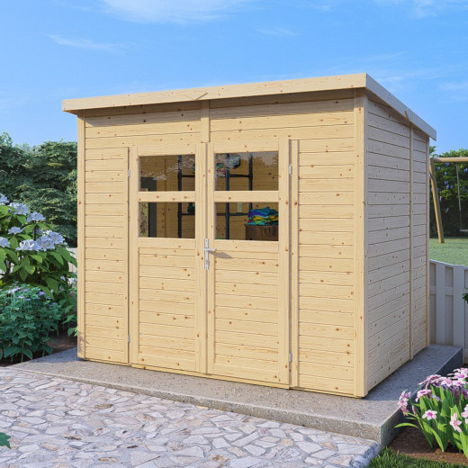 Bertilo Abris de jardin en bois Bois massif Marron 4.3m²