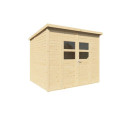 Bertilo Abris de jardin en bois Bois massif Marron 4.3m²