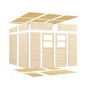 Bertilo Abris de jardin en bois Bois massif Marron 5.8m²