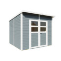 Bertilo Abris de jardin en bois Bois massif Gris 5.8m²