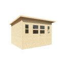 Bertilo Abris de jardin en bois Bois massif Marron 7.1m²