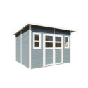 Bertilo Abris de jardin en bois Bois massif Gris 7.1m²