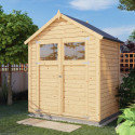Bertilo Abris de jardin en bois Bois massif Marron 2.1m²
