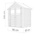 Bertilo Abris de jardin en bois Bois massif Marron 2.1m²