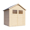 Bertilo Abris de jardin en bois Bois massif Marron 3.1m²