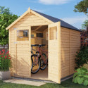 Bertilo Abris de jardin en bois Bois massif Marron 4.3m²