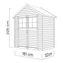 Bertilo Abris de jardin en bois Bois massif Marron 2.20m²