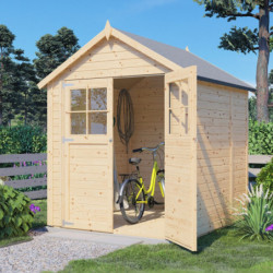 Bertilo Abris de jardin en bois Bois massif Marron 3.20m²