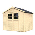 Bertilo Abris de jardin en bois Bois massif Marron 4.3m²