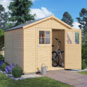 Bertilo Abris de jardin en bois Bois massif Marron 5.8m²
