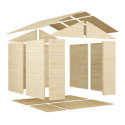 Bertilo Abris de jardin en bois Bois massif Marron 5.8m²