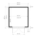 Bertilo Abris de jardin en bois Bois massif Marron 5.3m²