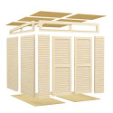 Bertilo Abris de jardin en bois Bois massif Marron 5.3m²