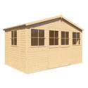 Bertilo Abris de jardin en bois Bois massif Marron 8m²