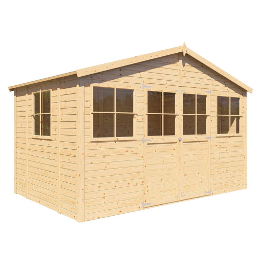Bertilo Abris de jardin en bois Bois massif Marron 8m²