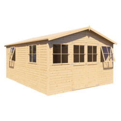 Bertilo Abris de jardin en bois Bois massif Marron 16m²