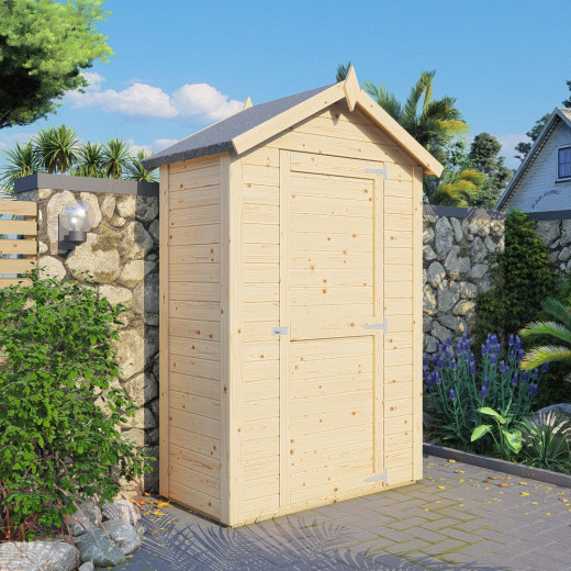 Bertilo Abris de jardin en bois Bois massif Marron