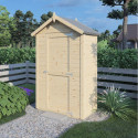 Bertilo Abris de jardin en bois Bois massif Marron