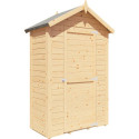 Bertilo Abris de jardin en bois Bois massif Marron