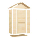 Bertilo Abris de jardin en bois Bois massif Marron