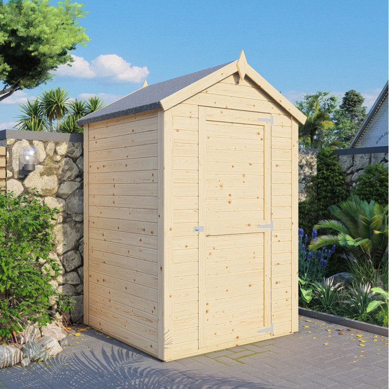 Bertilo Abris de jardin en bois Bois massif Marron 1.5m²
