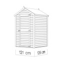 Bertilo Abris de jardin en bois Bois massif Marron 1.5m²