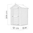 Bertilo Abris de jardin en bois Bois massif Marron 1.5m²