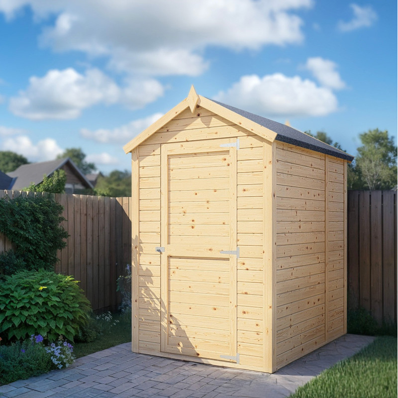 Bertilo Abris de jardin en bois Bois massif Marron 2.20m²