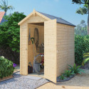 Bertilo Abris de jardin en bois Bois massif Marron 2.20m²