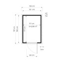 Bertilo Abris de jardin en bois Bois massif Marron 2.20m²