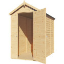 Bertilo Abris de jardin en bois Bois massif Marron 2.20m²