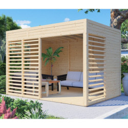 Bertilo Armoire de jardin Bois massif Marron 7.9m²