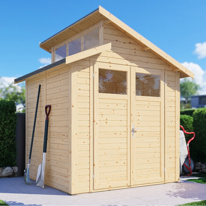 Bertilo Abris de jardin en bois Bois massif Marron 4.2m²