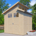 Bertilo Abris de jardin en bois Bois massif Marron 4.2m²