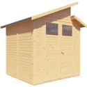 Bertilo Abris de jardin en bois Bois massif Marron 4.2m²