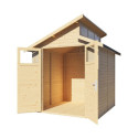 Bertilo Abris de jardin en bois Bois massif Marron 4.2m²