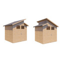 Bertilo Abris de jardin en bois Bois massif Marron 4.2m²