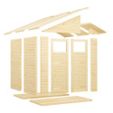 Bertilo Abris de jardin en bois Bois massif Marron 4.2m²