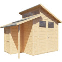 Bertilo Abris de jardin en bois Bois massif Marron 5.8m²